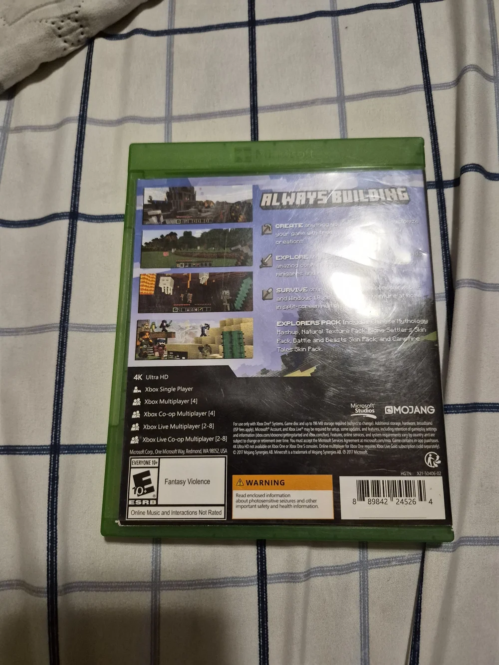 Microsoft Xbox One Red Doom Game Disc